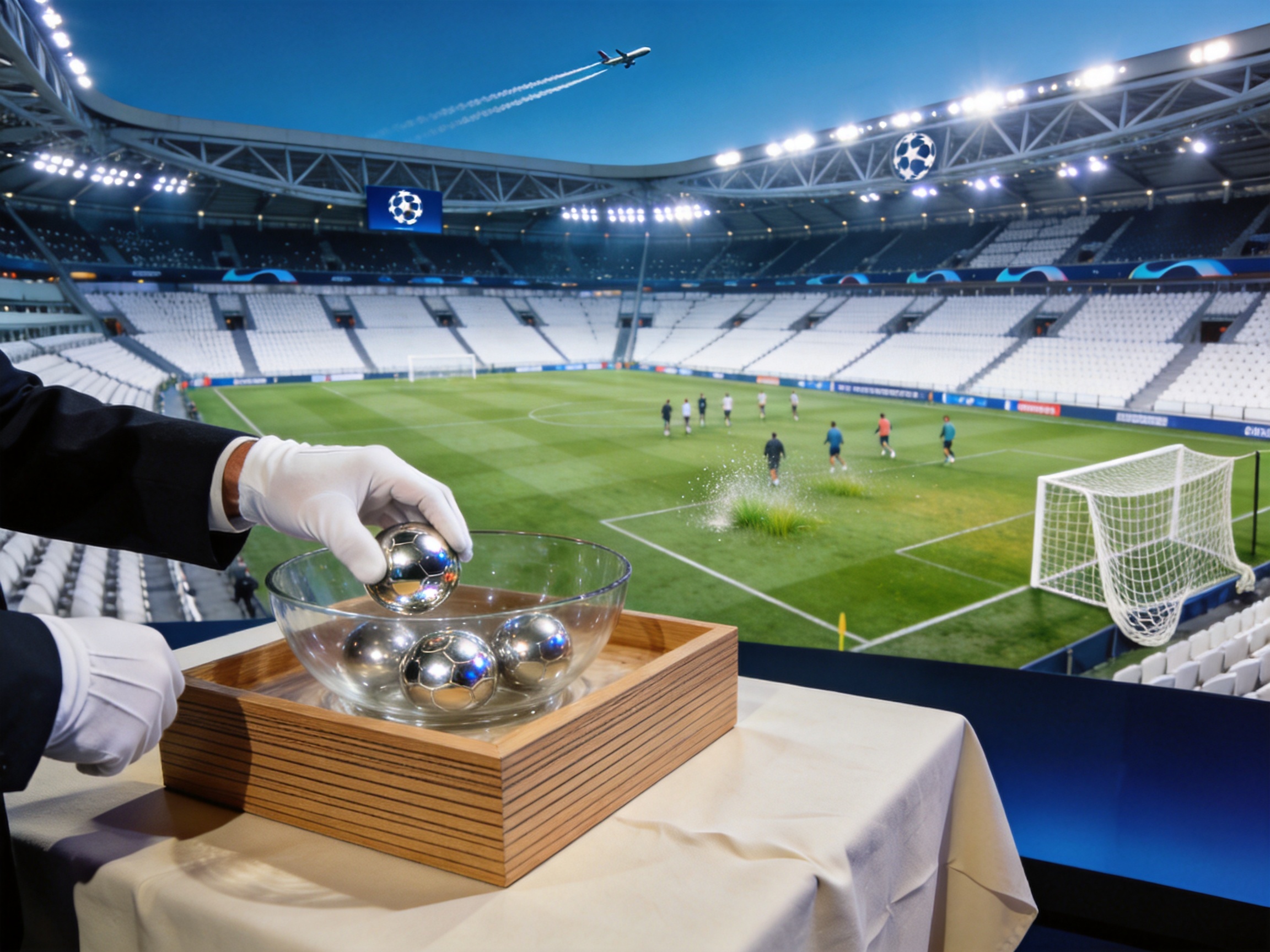 体育场鸟瞰 足球场全景